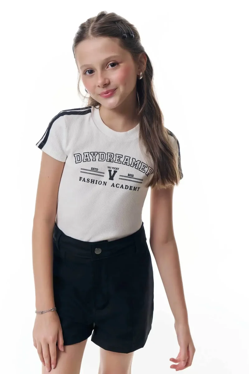 Blusa em Canelado Liz 95193 Vic&Vicky Teen Menina - Image 7
