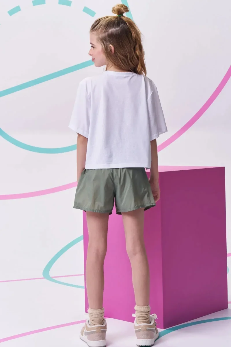 Conjunto de Blusa em Malha Yuki e Shorts em Air Tech 96529 Vic&Vicky Teen Menina - Image 4