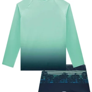 Conjunto de Camiseta e Sunga em Malha Uv Dry com Proteção UV50+ 97331 Johnny Fox Teen Menino