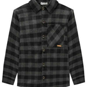 Overshirt em Flanela Xadrez 92061 LucBoo Infantil Menino